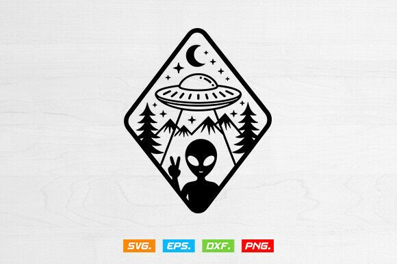 Alien Ship Svg, Floral UFO Svg,Alien Svg Review