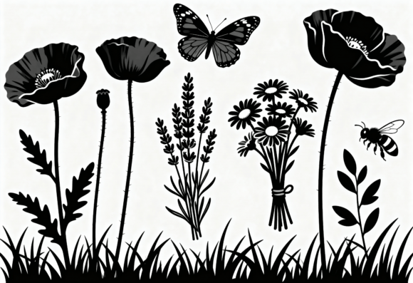 Black Floral Silhouette SVG Bundle Review
