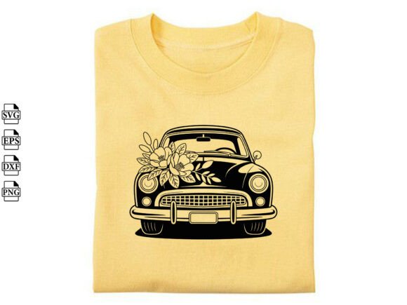 Floral Car SVG, Flower Lover Svg,Car Svg Review