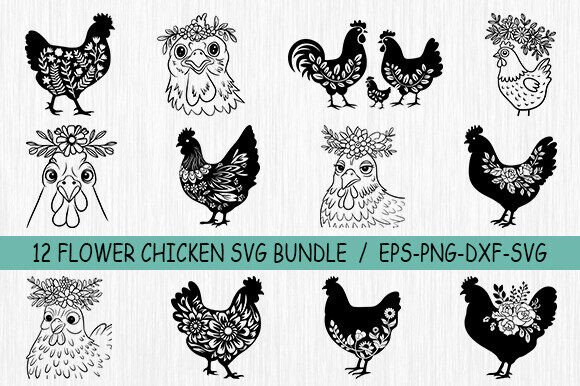 Floral Chicken Svg Bundle, Chicken Svg: A Designer's Real-World Review