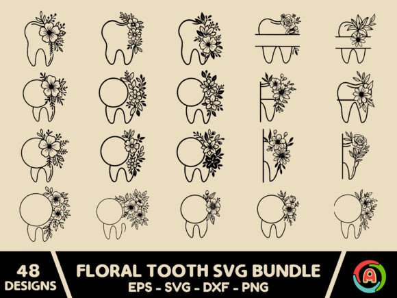 Floral Tooth Svg Bundle Review