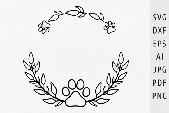 Floral Wreath Svg Paw Print Svg Flourish Review