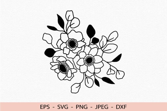 Flower Svg Floral Cricut Dxf Bouquet Png Review