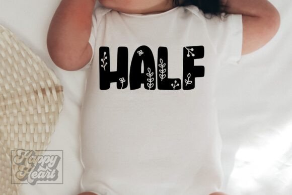 Half Birthday Girl SVG Floral Flower Review