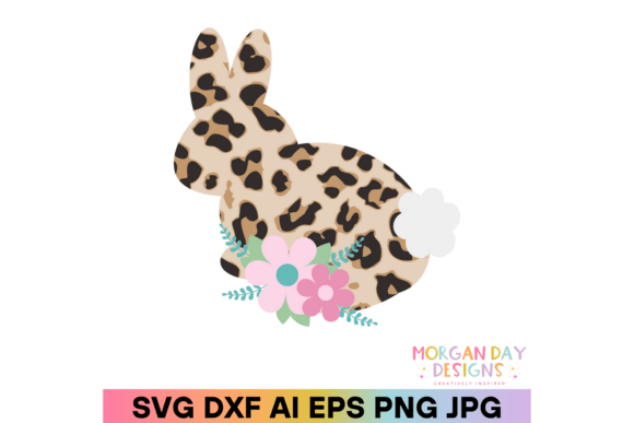Leopard Print Floral Bunny SVG Review